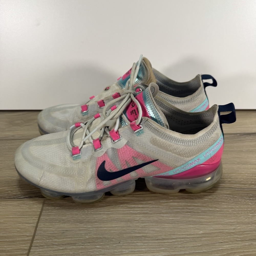 NIKE Air VaporMax 2019 'Grey Pink' Running Shoes Size 9